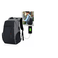 thumbnail image 1 of Mochila de gran capacidad con cargador USB Gris Malubero  Malu770, 1 of 5