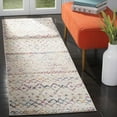 thumbnail image 3 of SAFAVIEH Madison Hannah Geometric Runner Rug, Ivory/Fuchsia, 2'3" x 10', 3 of 6