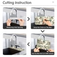 thumbnail image 5 of Yayeee Faucet Mat for Kitchen Sink 14.7" Diatomite Long Splash Guard Pad, Green Mountain Pattern, 2 Pack, 5 of 7