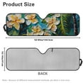 thumbnail image 3 of FUIALDOLG Tropical Plumeria Floral Painting Front Windshield Sun Shade Foldable Front Window Sun Shield Visor Fit for Off-road Vehicle Block UV Rays Car Accessories Heat Keep Car Cooler, 3 of 7