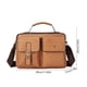 thumbnail image 3 of Bolso bandolera de piel texturizada para mujer | Bolso de mano ligero, espacioso, para viaje y trabajo, con correa ajustable | Múltiples compartimentos | Negro, marrón y caqui, 3 of 6