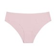 thumbnail image 2 of Tdoqot Women's Hipster Panties- Slim Fit Cotton linen See-Through Seamlesss Breathable Low Waist Womens Underwear Pink Size M, 2 of 3