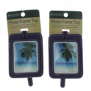 WM Set of 2 Protege Photo Frame Luggage Tags Suitcase ID Choose Color