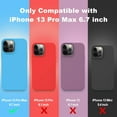 thumbnail image 6 of Compatible with iPhone 13 Pro Max Case, Liquid Silicone Full Body Protective Case with [Anti-Scratch] [Soft Microfiber Lining] [Camera Protective] for iPhone 13 Pro Max 6.7 inch, Blue, 6 of 14