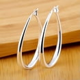 thumbnail image 5 of New Fashion Smooth U Shape Hoop Earrings Clip Charm Jewelry Women Sale, 5 of 6