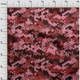 thumbnail image 3 of oneOone Cotton Silk Maroon Fabric Abstract Fabric For Sewing Printed Craft Fabric By The Yard 42 Inch Wide, 3 of 5