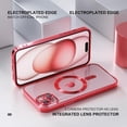 thumbnail image 6 of 2-in-1 Entronix Bundle for iPhone 14 Plus, Magnetic Clear Case 1 Screen Protector, Red, 6 of 6