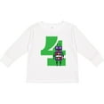 thumbnail image 3 of Inktastic 4th Birthday Robot Boys Robotics Boys Long Sleeve Toddler T-Shirt, 3 of 5