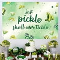 thumbnail image 2 of Pickle Bachelorette Party Decorations Green Last Pickle She'll Ever Tickle Backdrop Funny Cucumber Pickle Party Decorations for Women Pickle Theme Bachelorette Party Bridal Shower Engagement Supplies, 2 of 6