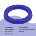 thumbnail image 4 of Uxcell UHS Type Radial Shaft Oil Seal for Industrial Hydraulic Cylinders Hoists PU Oil Seal Blue 1.24x1.63x0.24", 4 of 5