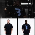 thumbnail image 2 of Camiseta de algodón para hombre y mujer, camisa holgada de gran tamaño, estilo deportivo, para gimnasio y Fitness, verano, 2023 xuanjing unisex, 2 of 2