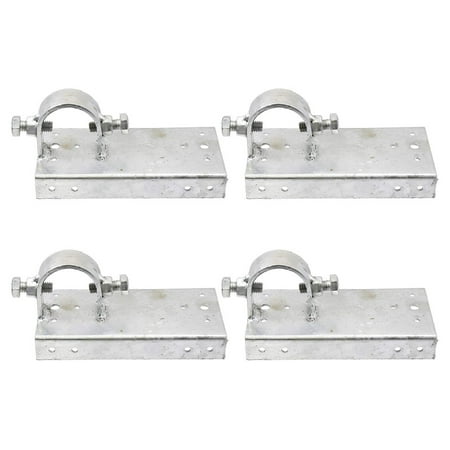 

Chain Fence 1 5/8 x 6 Wood to Steel Frame End Post Adapter | Adapter Brackets | Wood Fence Steel Post Bracket (Pack of 4)