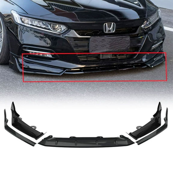 AMERICAN MODIFIED 18-20 Honda Accord Aerodynamic Front Lip Spoiler, Black