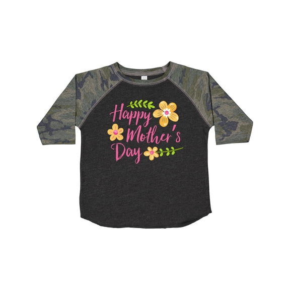 Inktastic Happy Mothers Day with Flowers Boys or Girls Toddler T-Shirt