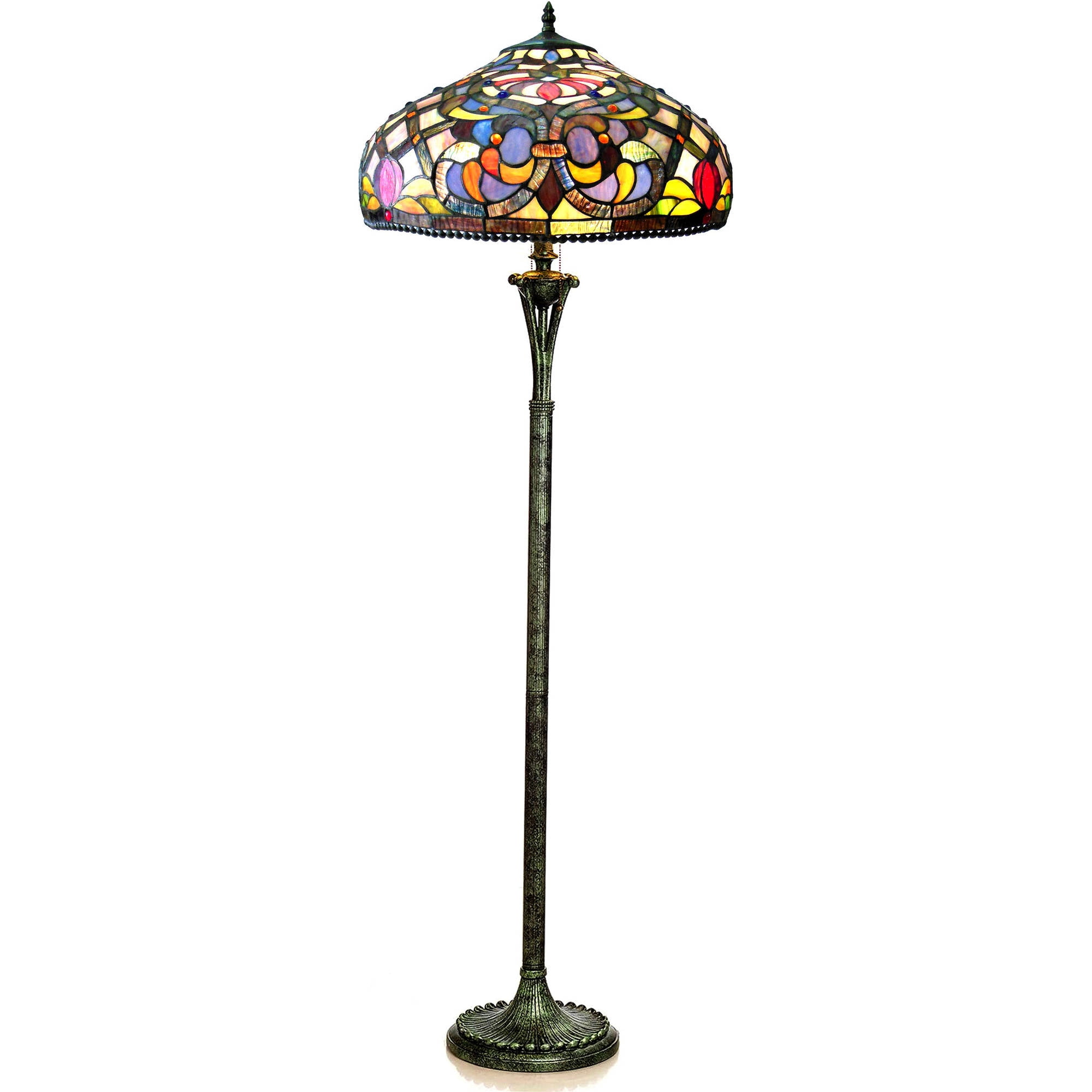 Chloe Lighting Kelly Style 3 Light Victorian Floor Lamp With 20 Shade