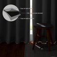 thumbnail image 2 of Cortinas  2 Paneles, Cortinas de oscurecimiento, con Ojales, Aislamiento Térmico y Reducción Ruido, Tela  Poliéster, Impermeable y Suave, Negro, 52" x 84, 2 of 4