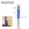 thumbnail image 1 of Flush Trim Bit Router Bit 6.35Mm Shank Double Bearing Woodworking Milling Cutter C, 1 of 10