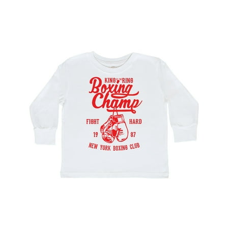 

Inktastic Boxing Champ Gift Toddler Boy or Toddler Girl Long Sleeve T-Shirt