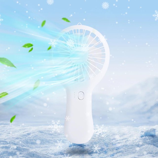 Feltree Portable Handheld Fan with USB Charging, 3-Speed Battery Indicator, Quiet Mini Fan for Desk, Travel and Student Use