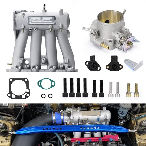 D15 D16 D Series Intake Manifold 70mm Throttle Body For Honda Civic CRX DEL SOL