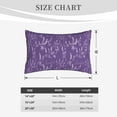 thumbnail image 4 of Sikiie Lavender Flowers Print Plush Pillow Cover, Wrinkle-proof and Stain-resistant Pillow Protector without Pillow Core, Home Decoration-14"x20", 4 of 6