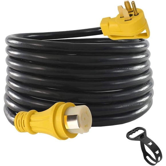 Cable de alimentación S7 S7, 15 m, 50 amperios, 125/250 V, extensión RV, muy resistente