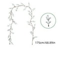 thumbnail image 3 of Lilgiuy Artificial Berry Christmas Garland, 68.90in White Christmas Berry Garland with Stems for Christmas Halloween Holiday Indoor Craft Fireplace Stairs Table Decor, 3 of 6