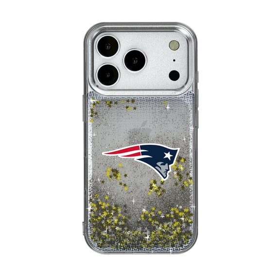 New England Patriots Linen Logo iPhone Glitter Case