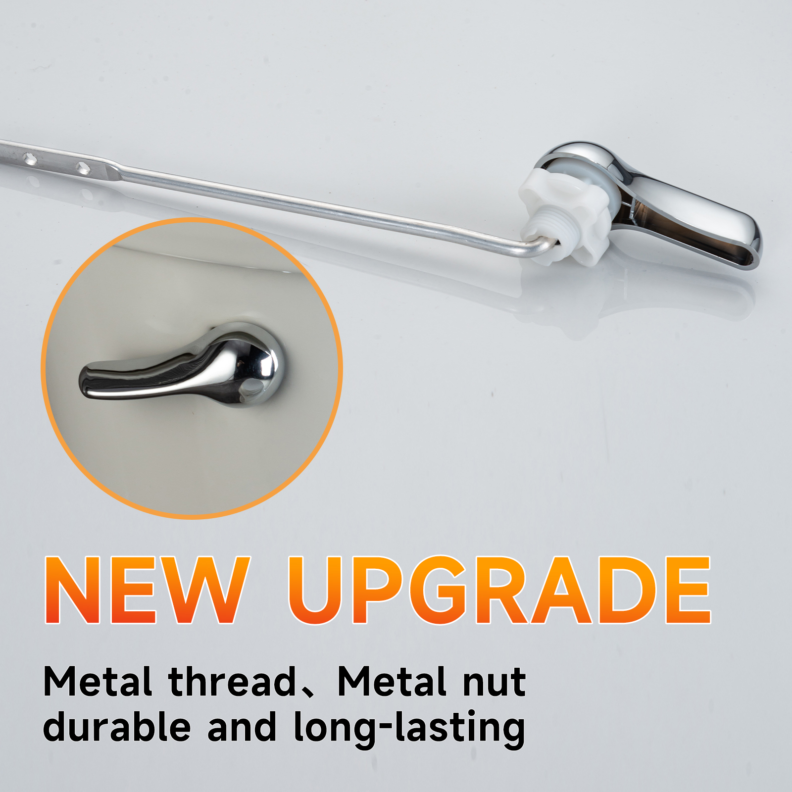 JoyRain Toilet Repair Kit with Stainless Steel Chain photo 5
