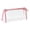 Pink, variant on Clear Pencil Case, Pen Pouch, Clear Transparent Marker Pouch with Zipper – Exam Pencil Storage Bag, Travel Cosmetic Makeup Bag, Stationery Toiletries Organizer for Adult, 1 Pcs, 8.58x2.28x4.33"