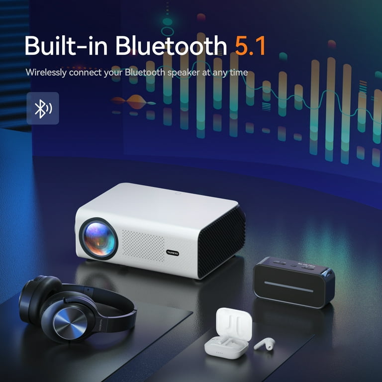 Auto Focus/Keystone】 TOPTRO Vidéoprojecteur WiFi Bluetooth 4K