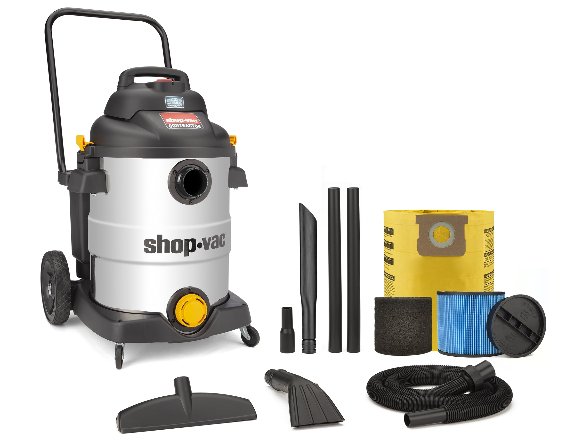 Shop-Vac 12 Gallon 6.5 Peak HP Contractor Series Stainless Steel Wet / Dry Vacuum