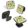 thumbnail image 2 of 4 Pcs Cabinet Handle Drawer Pulls Different Leaves Dot Light Knobs with Screws Square Furniture Office Cabinet Knob Decoration, 2 of 7