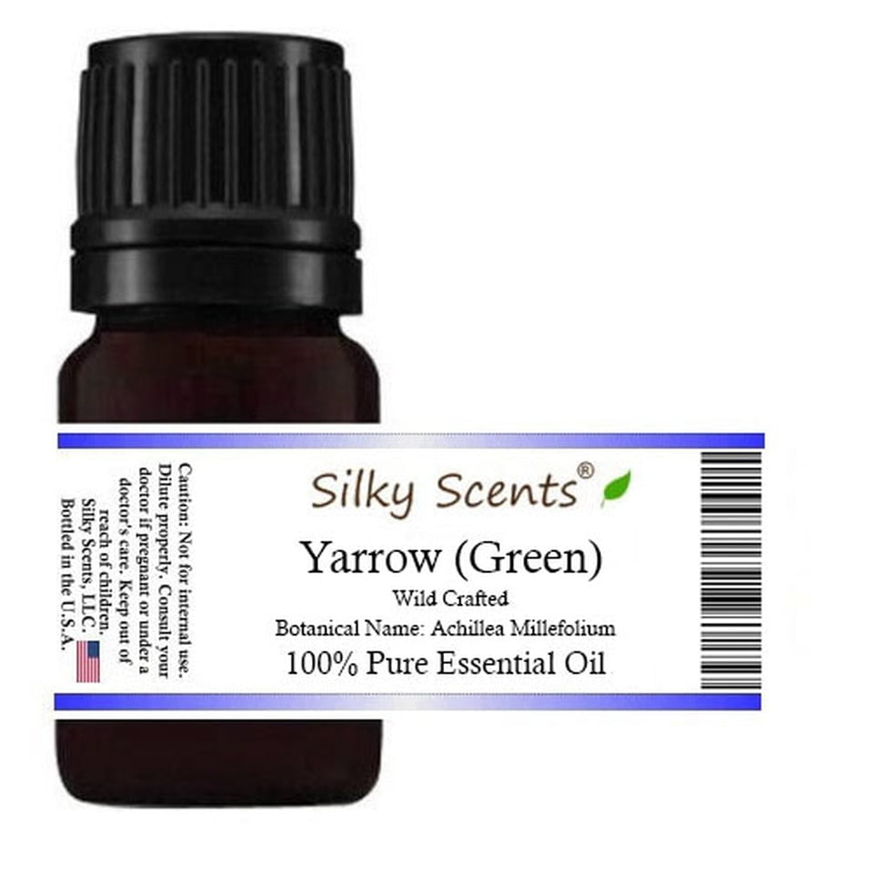 Yarrow (Green) Wild Crafted Essential Oil (Achillea Millefolium) 100% ...