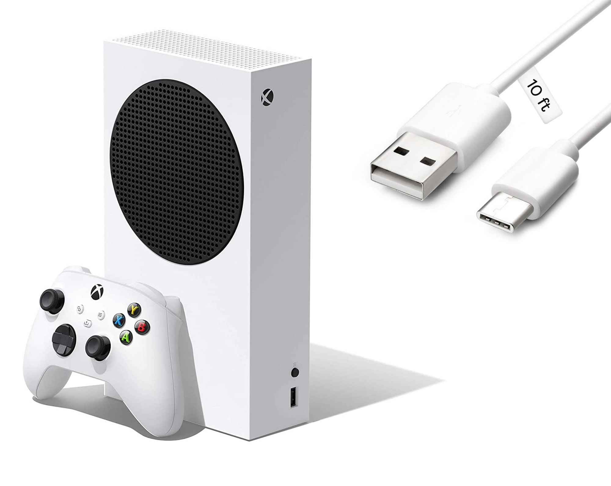 Microsoft Xbox Series S 512GB SSD All-Digital Console One Wireless Controller, with Mazepoly 10ft USB Type-C Charging Cable - Walmart.com