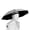 Gray, variant on Hands Free Umbrella Hat 27.2in Vinyl Black Coating UV Protection Umbrella Cap Foldable Windproof Frame Headwear for Fishing Gardening Beach