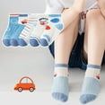thumbnail image 2 of Ougyinr 1-12 Years Toddler Baby Socks Short Socks Thin Socks Kids Socks Cotton Socks Breathable Socks Cartoon Socks for Boys Girls 5 Pack, 2 of 9