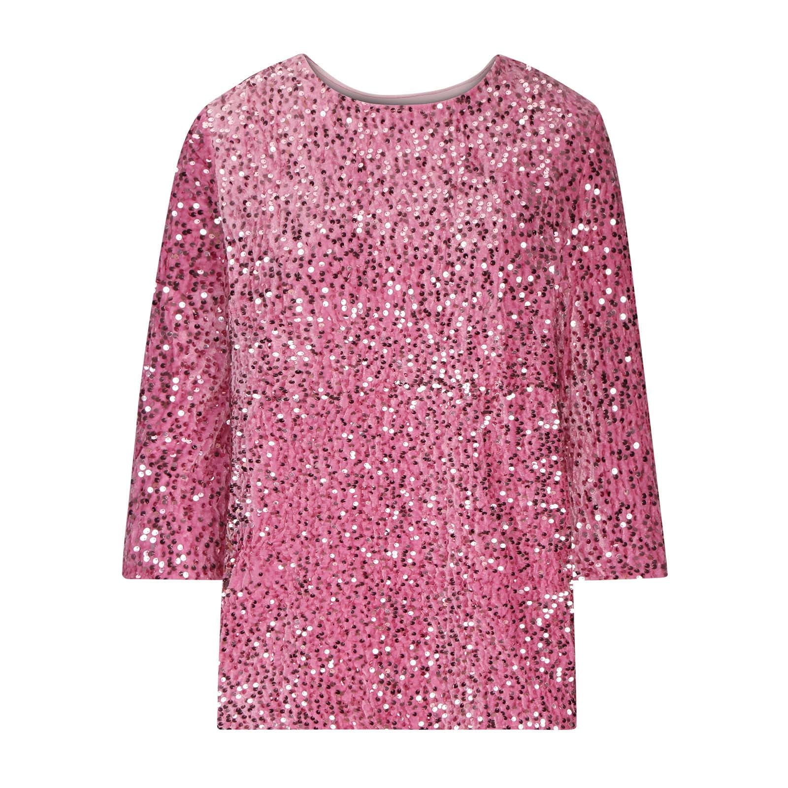 slim fit dress slacks Plus Size Hot Pink Tear-Drop Sparkly Iridescent Teardrop Sequin Sparkly  Party Mini Dress