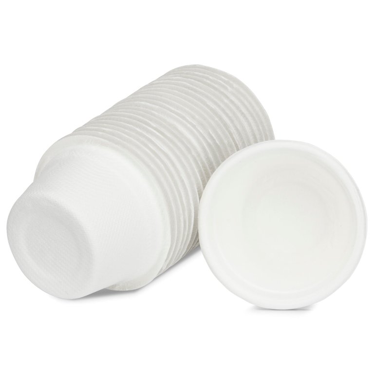 White Biodegradable Take out Disposable Food Container Cups Eco