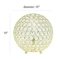 thumbnail image 4 of Elegant Designs Elipse 10 Inch Crystal Ball Sequin Table Lamp, 4 of 9