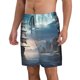 thumbnail image 2 of Balery Moonlit Sea Sailboat Traje de Baño Estilo Hawaiano para Hombre, Shorts de Secado Rápido con Bolsillos-3X-Large, 2 of 6