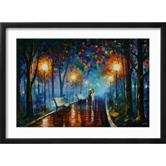 Art.com Misty Mood Art Print by Leonid Afremov, Black Frame Wall Art, 23" x 17"