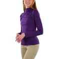 thumbnail image 6 of ToBeInStyle Women's Long Sleeve Turtleneck Top - Purple, 6 of 7