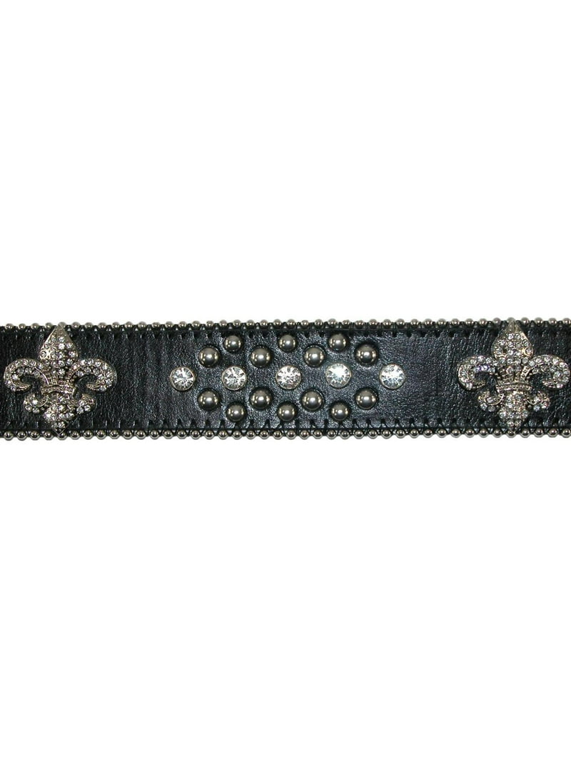 CTM Fleur de Lis Studded Rhinestone Belt (Women) - Walmart.com display picture 1