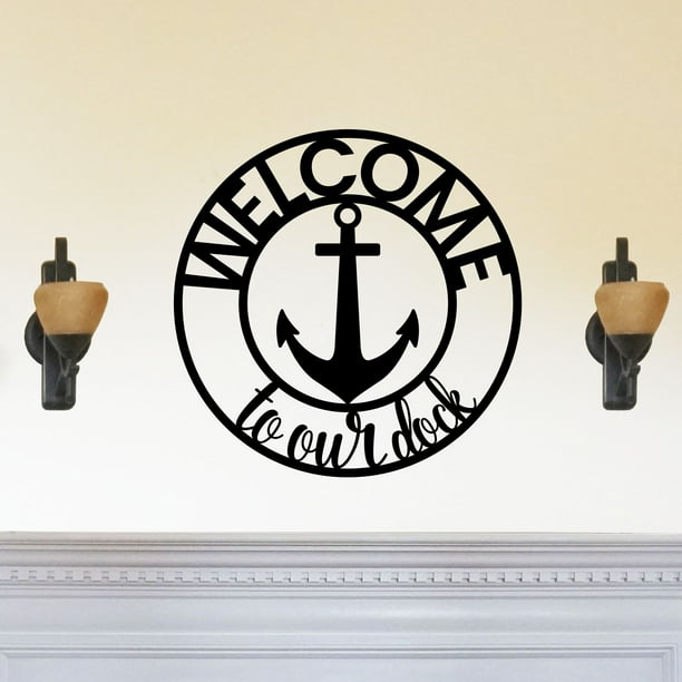 to Our Dock Beautiful Solid Steel Home Decor Decorative