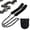 Black, variant on Pocket Chainsaw, Portable Hand Cutting Tool, 24.8" Manganese Steel Cutter, Nylon Grip Compact Gear, Belt Pouch, Suitable for Outdoor Wood Work