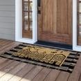 thumbnail image 3 of My Texas House Natural/Black Bats Halloween Outdoor Coir Doormat, 30 in x 48 in, 3 of 6