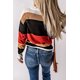 thumbnail image 1 of ABPHQTO Jersey de punto rojo con bloques de color para mujer, 1 of 5