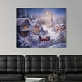 thumbnail image 3 of Great Big Canvas "In A One Horse Open Sleigh"  by Nicky Boehme Navy Blue    Wrapped Canvas Print Wall Artwork, 3 of 7
