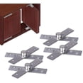 thumbnail image 1 of 4 Pieces Stainless Steel Pivot Hinges, 360 Degree Concealed Rotation Door Pivot Hinges, Upper Lower Door Hinge, For Cabinet Window Door Hy, 1 of 5